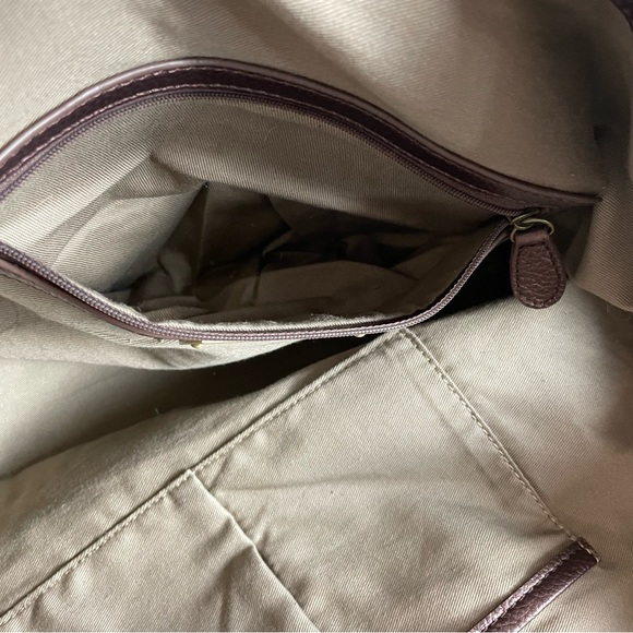 Coldwater Creek bronze pebbled leather hobo bag - Picture 6 of 8